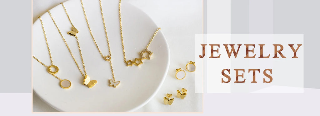 LUXUKISSKIDS Big Tree Of Life Charms Dubai Golden Jewelry Sets For Woman/Men Hippie Round Pendant Set of Necklace Earrings Punk