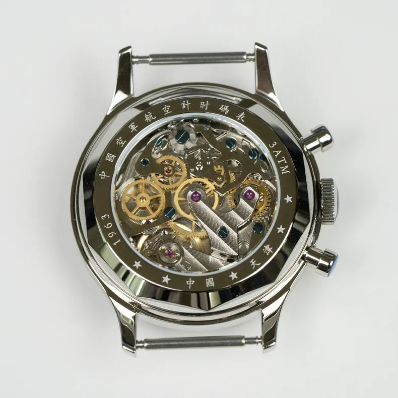 Seagull 1963 International Edition Men's Mechanical Watch Pilot Clock ST1901 Retro Chronograph Wristwatch Air Force Aviation New