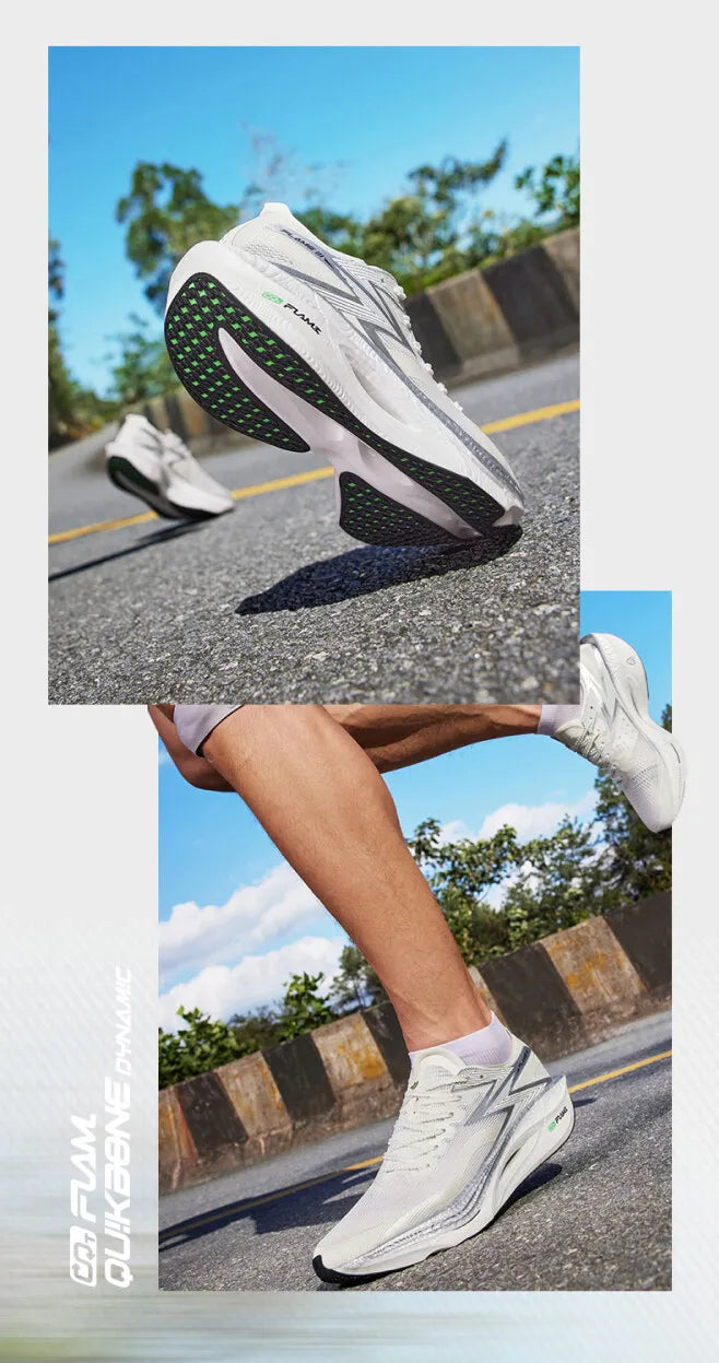 361 Degrees NEW Flame 3.0 Men Running Shoes Marathon Carbon Plate Racing Breathable Cushioning Non-Slip Sneakers Male 672412207