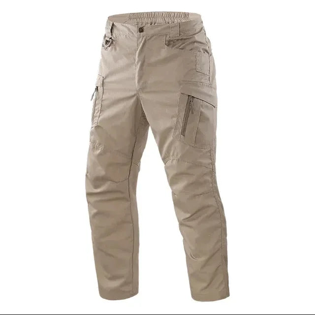 Men Cargo Pants Trousers Multi-pocket Waterproof Wear-resistant Casual Training Overalls Clothing Comfortable Breathable