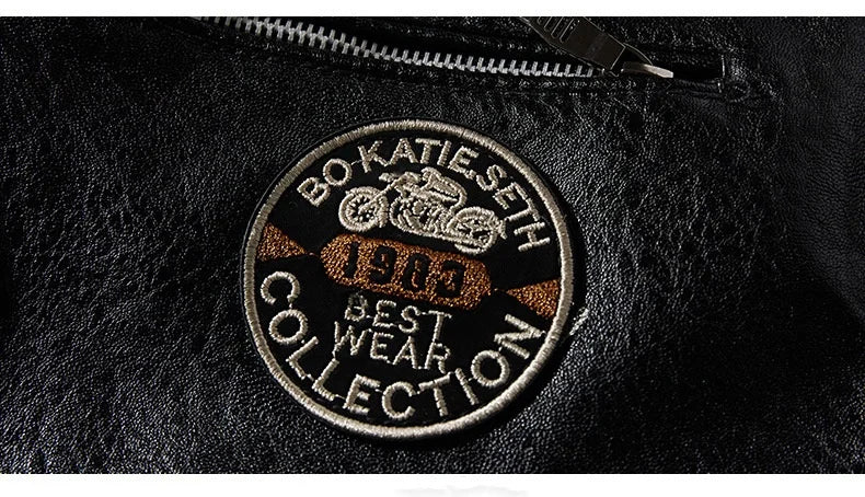 New Men's Leather Jackets Autumn And Winter Casual Motorcycle Slim PU Jacket Biker Leather High Quality Fashion Warm Overcoat