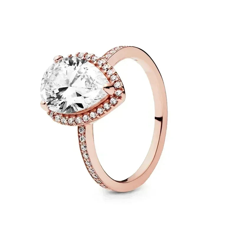 Classic 925 Sterling Silver New Heart shaped Crowns Circulars Ring Light Luxury Exquisite Charm Jewelry Festival Surprise Gift