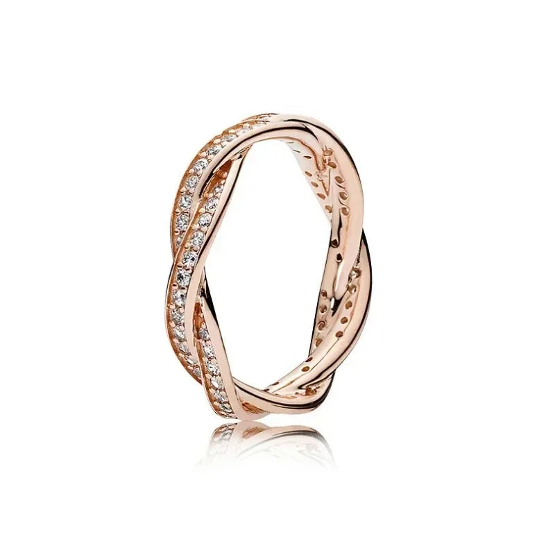 Classic 925 Sterling Silver New Heart shaped Crowns Circulars Ring Light Luxury Exquisite Charm Jewelry Festival Surprise Gift