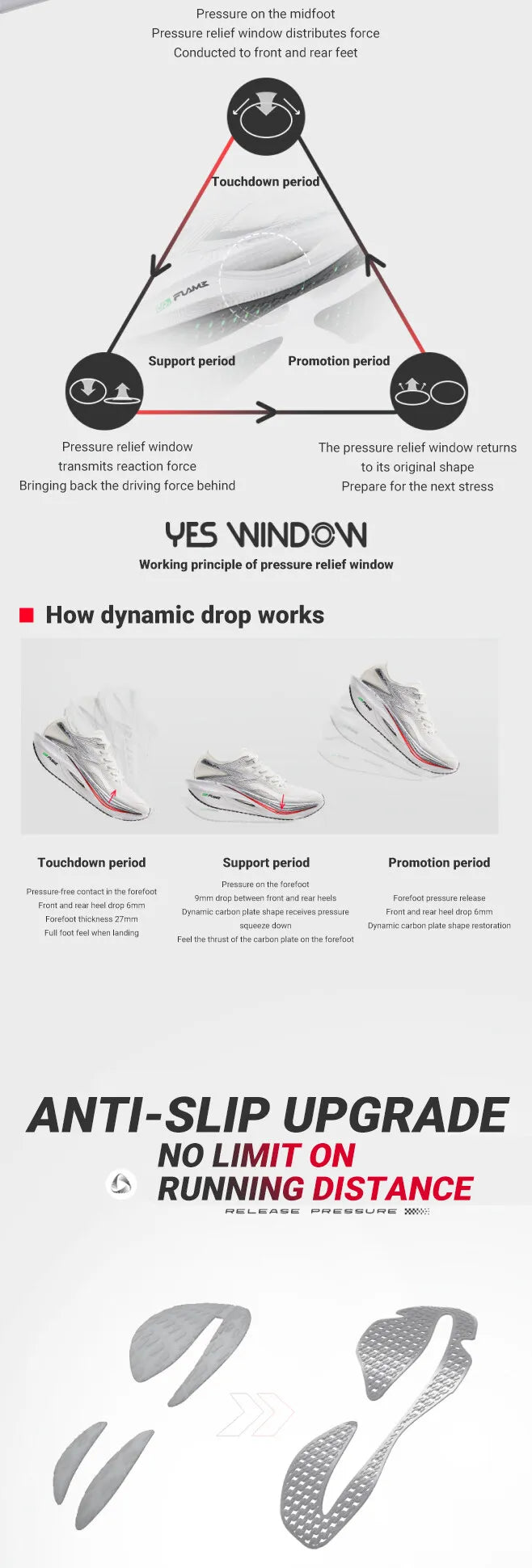 361 Degrees NEW Flame 3.0 Men Running Shoes Marathon Carbon Plate Racing Breathable Cushioning Non-Slip Sneakers Male 672412207