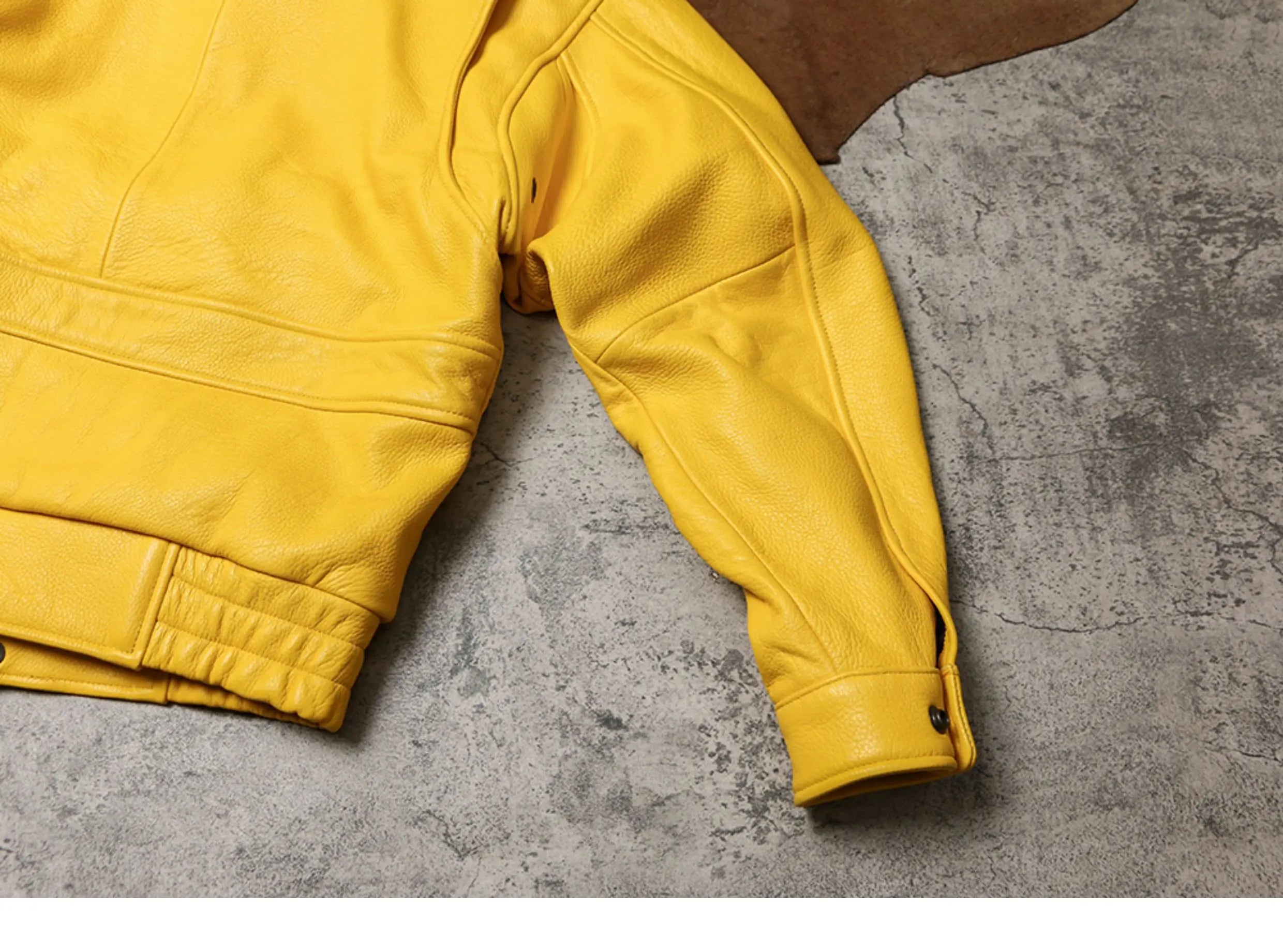 Mauroicardi Spring Autumn Cool Handsome Short Yellow Soft Pu Leather Jacket Men Turn-down Collar Luxury Designer Clothes 2025