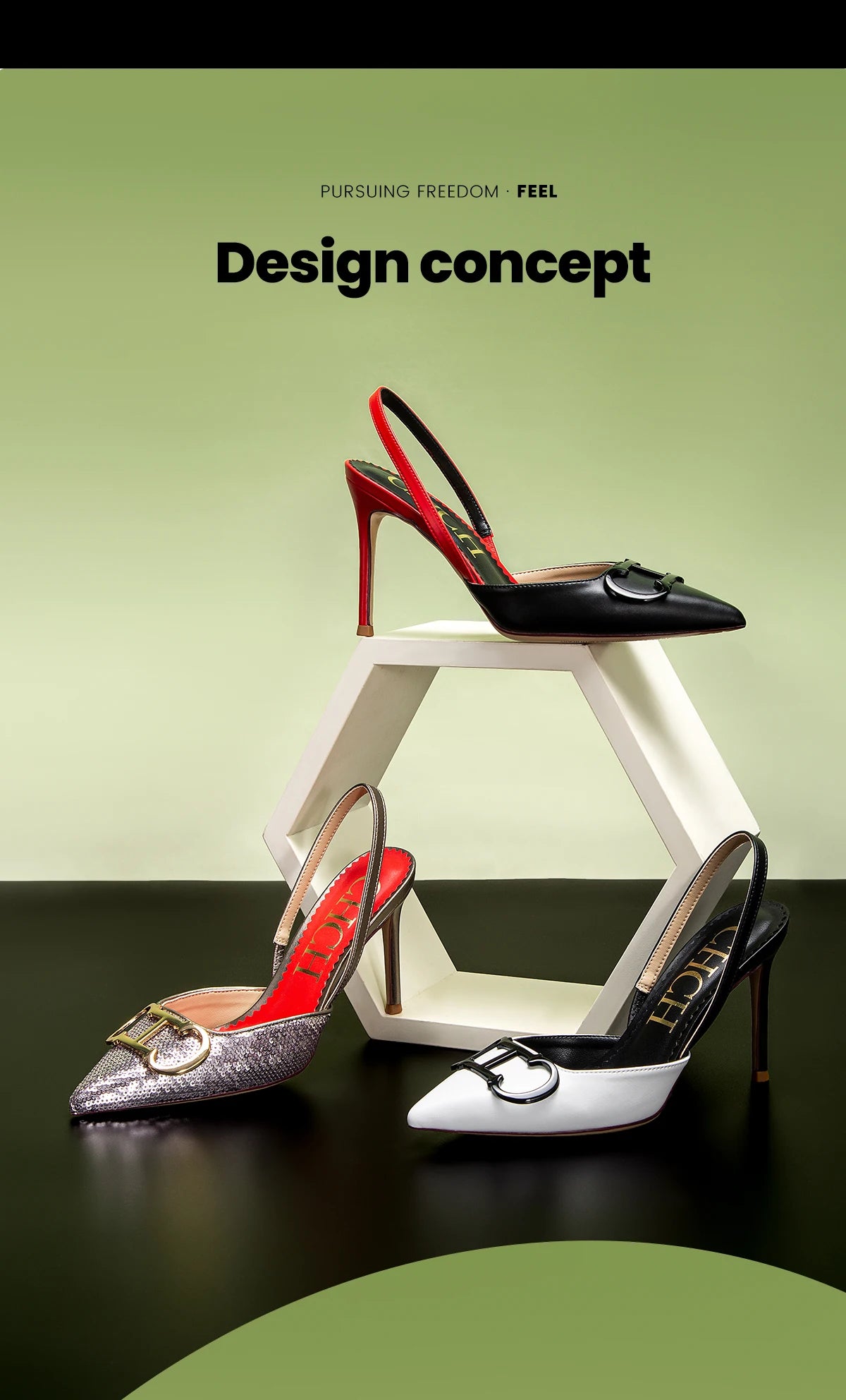 CHCH Women's High Heels 2025 Sharp tip Destiny Closed Toe Strappy Heels Sexy Wedding Bridal Party Dress Shoes 9cm