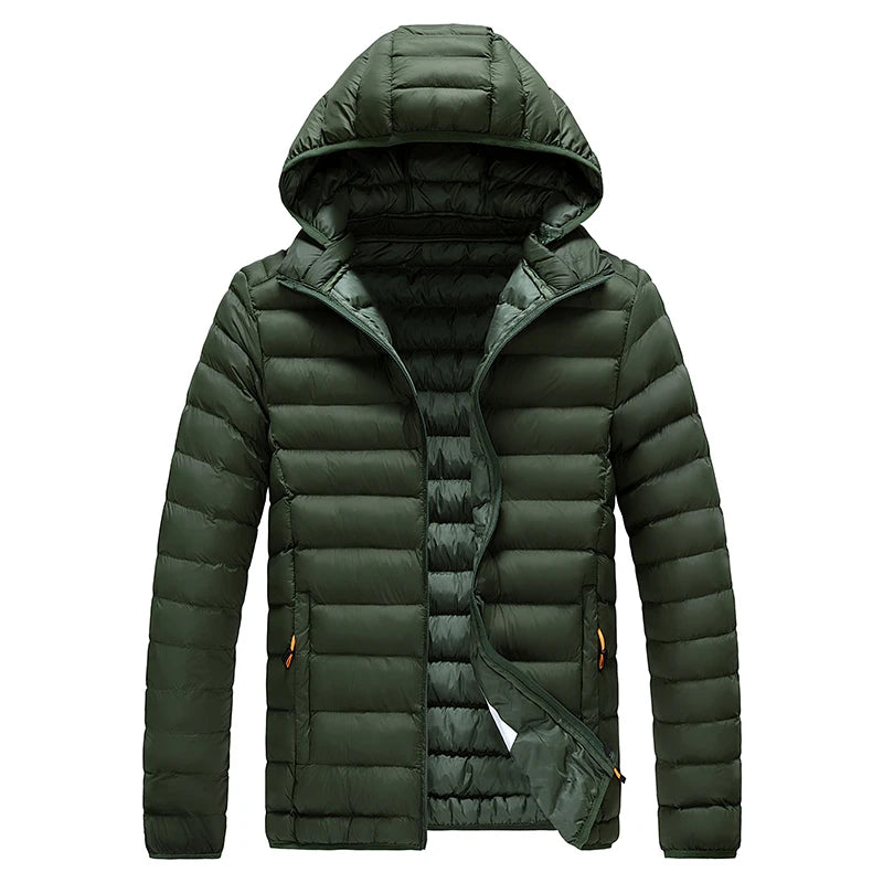 8XL Men New Autumn Winter Warm Waterproof Parkas Jacket Coat Mens Hooded Casual Outwear Detachable Hat Outfits Parkas Coat Male