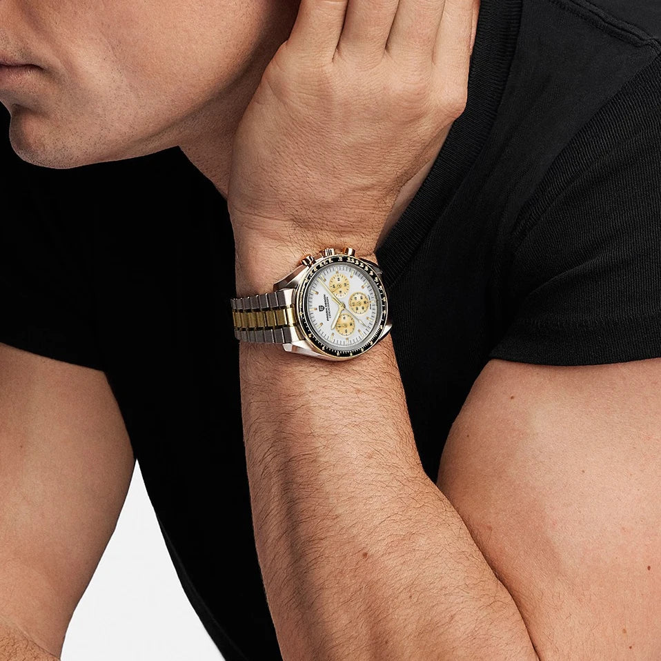 PAGANI DESIGN 2025 New Men's Watches Top Luxury Quartz Watch For Men Auto Date Speed Chronograph AR Sapphire Mirror Wrist watch