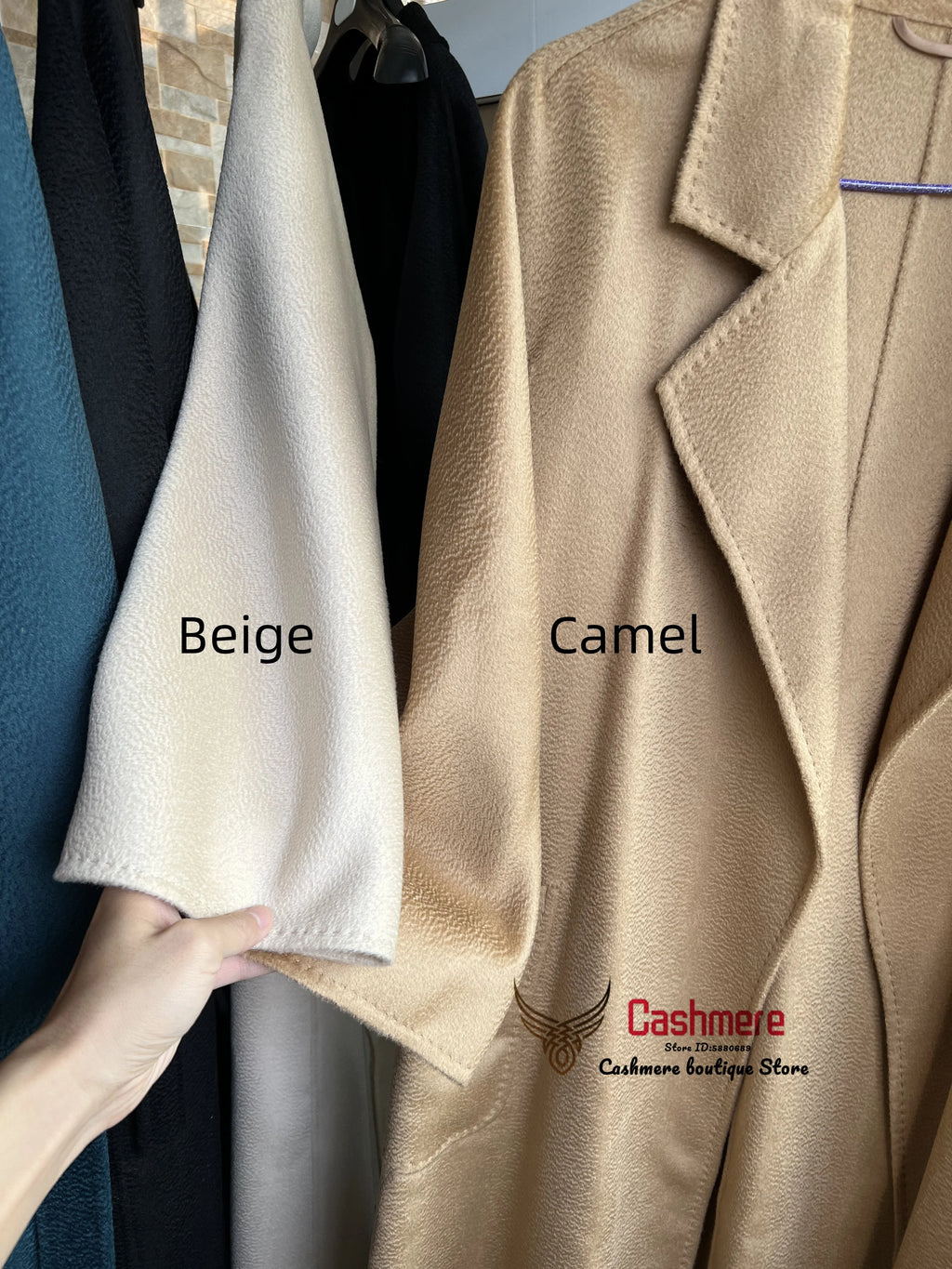 SPECIAL OFFER Cashmere Coat Female Winter Mid-Length Corrugated Coat Black Wool Coat Woman Autumn New Casual Fashion Beige Coat