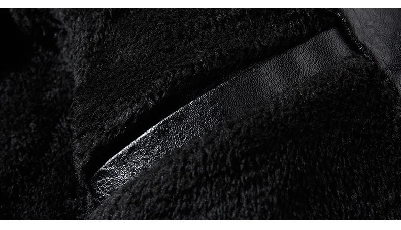 New Men's Leather Jackets Autumn And Winter Casual Motorcycle Slim PU Jacket Biker Leather High Quality Fashion Warm Overcoat