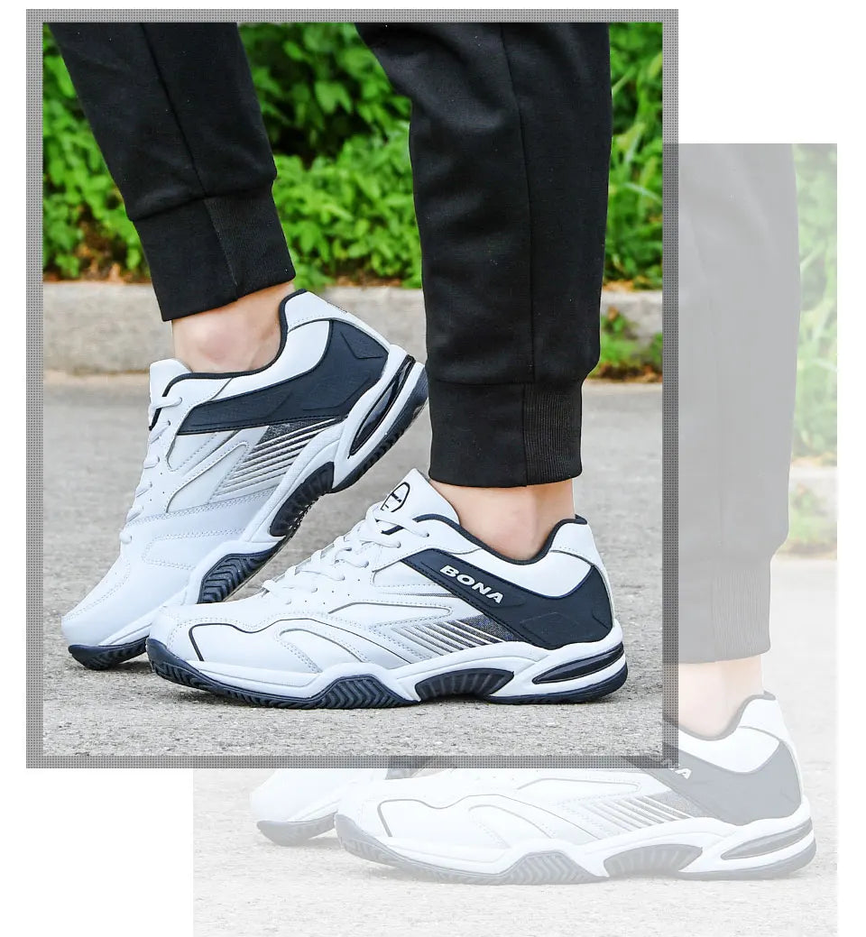 BONA New Designers Table Tennis Shoes Men Indoor Sports Shoes Badminton Sneakers Breathable Sport Footwear Mansculino Comfy
