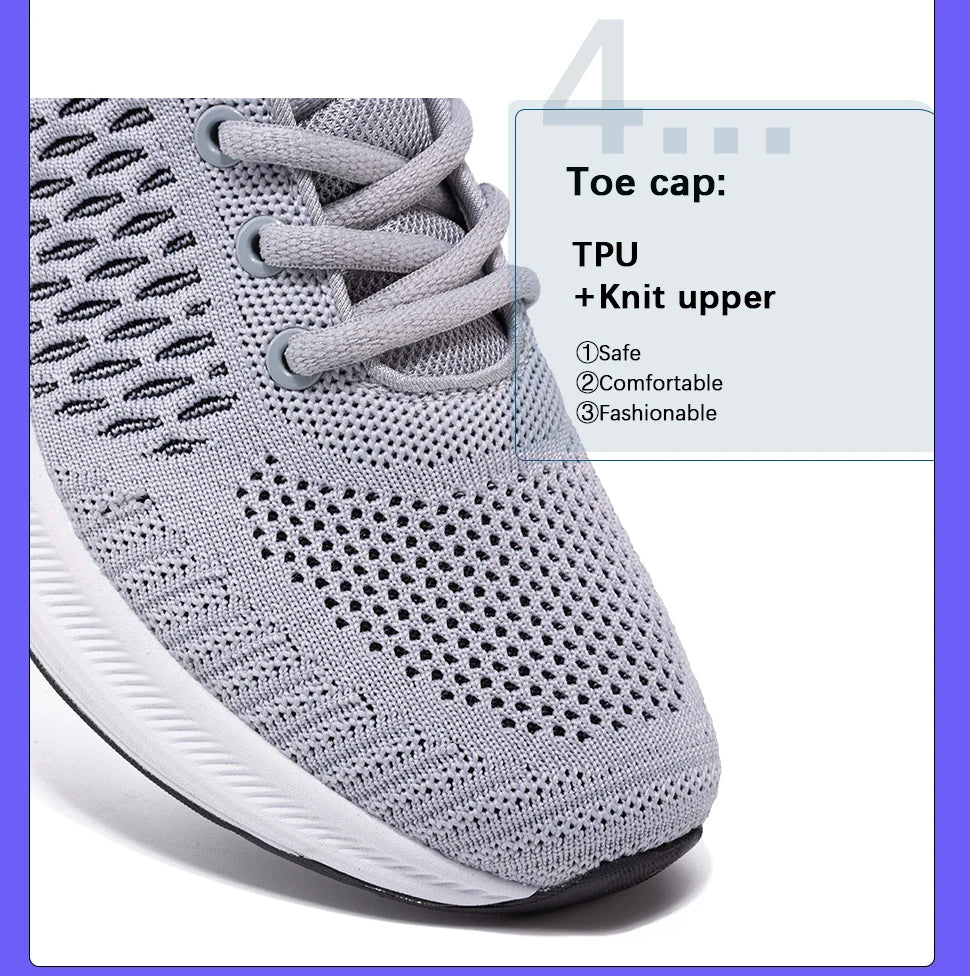 Baasploa Lightweight Running Shoes For Men New Men's Designer Mesh Casual Sneakers Lace-Up Male Outdoor Sports Tennis Shoes
