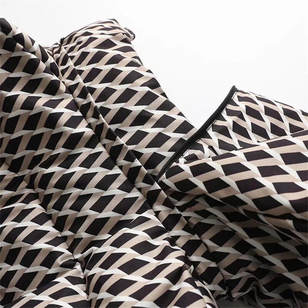 women's warm skiing series waist down cotton jacket winter new hooded slim fit jacket jacket