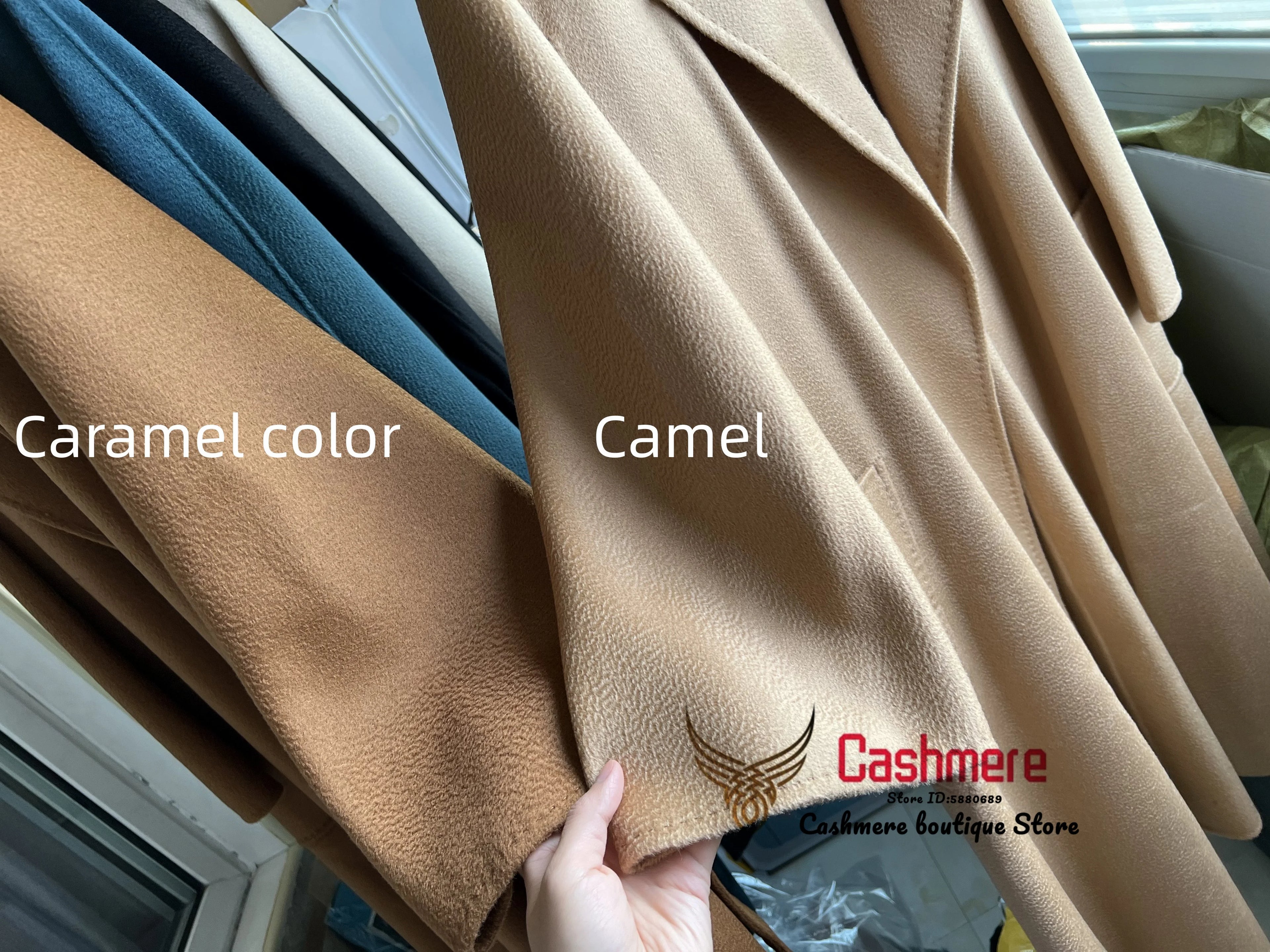 SPECIAL OFFER Cashmere Coat Female Winter Mid-Length Corrugated Coat Black Wool Coat Woman Autumn New Casual Fashion Beige Coat