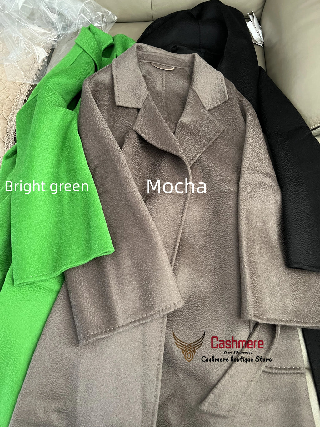 SPECIAL OFFER Cashmere Coat Female Winter Mid-Length Corrugated Coat Black Wool Coat Woman Autumn New Casual Fashion Beige Coat