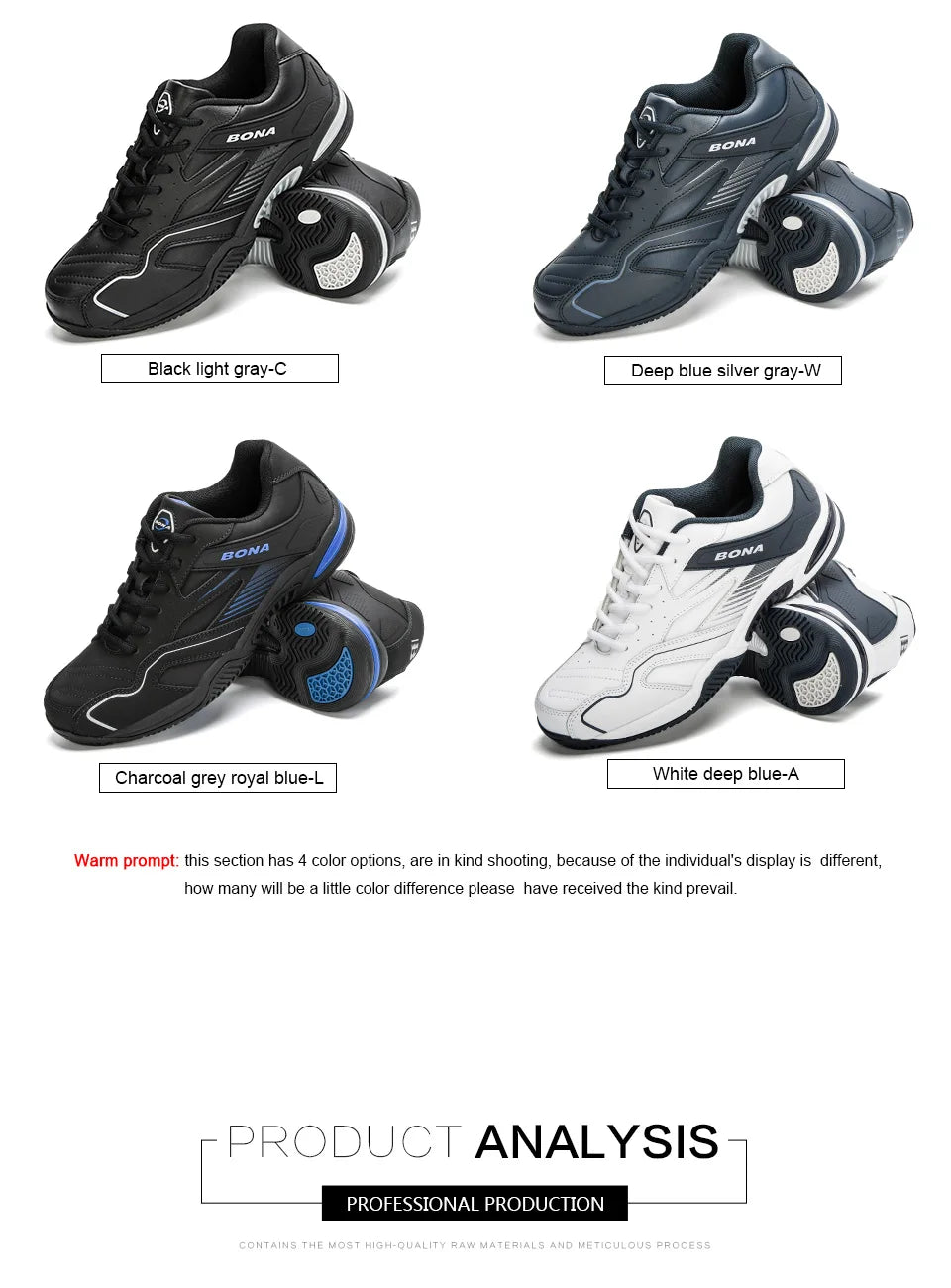 BONA New Designers Table Tennis Shoes Men Indoor Sports Shoes Badminton Sneakers Breathable Sport Footwear Mansculino Comfy