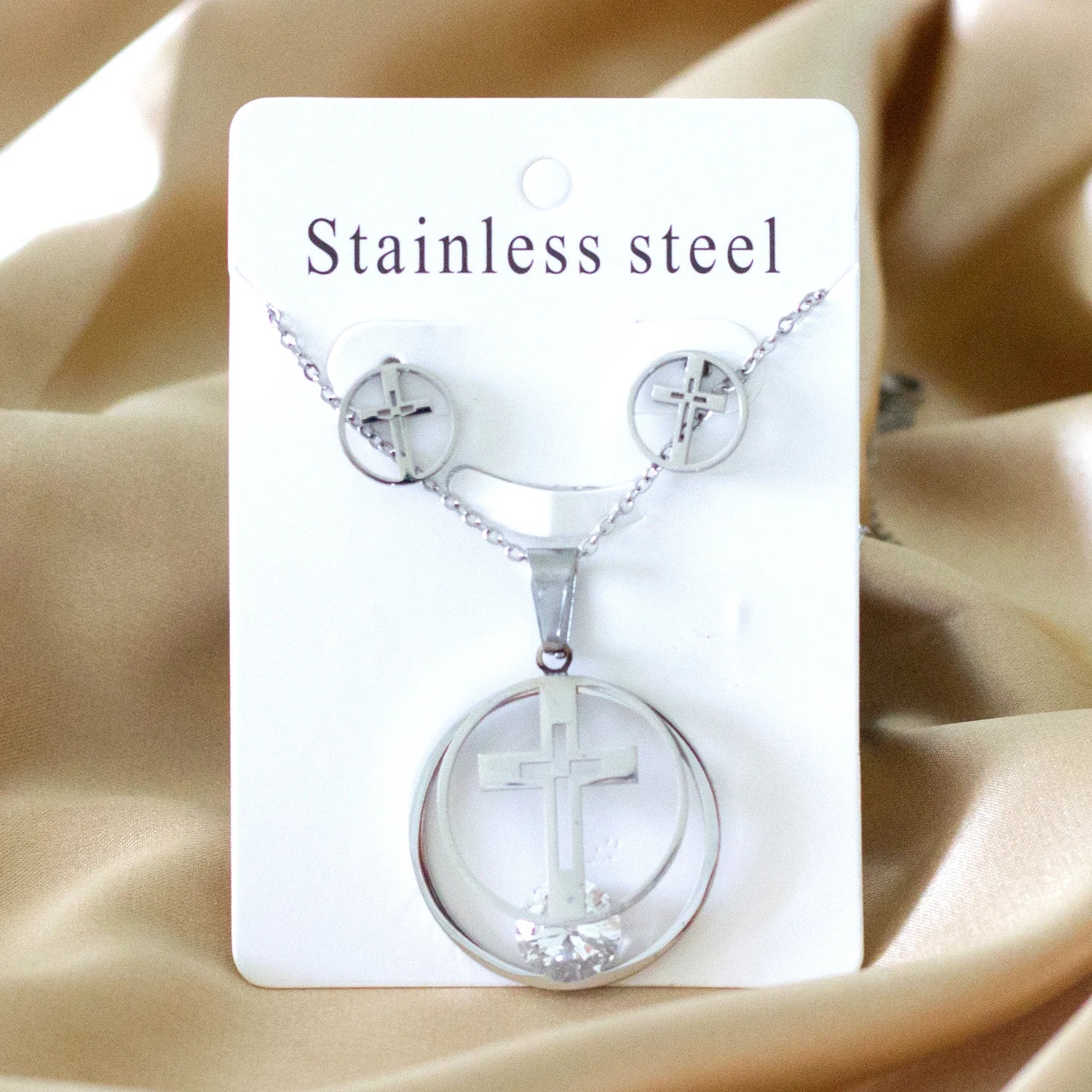 LUXUKISSKIDS Big Tree Of Life Charms Dubai Golden Jewelry Sets For Woman/Men Hippie Round Pendant Set of Necklace Earrings Punk