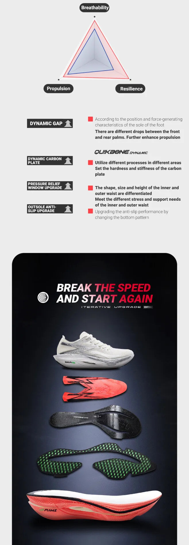 361 Degrees NEW Flame 3.0 Men Running Shoes Marathon Carbon Plate Racing Breathable Cushioning Non-Slip Sneakers Male 672412207