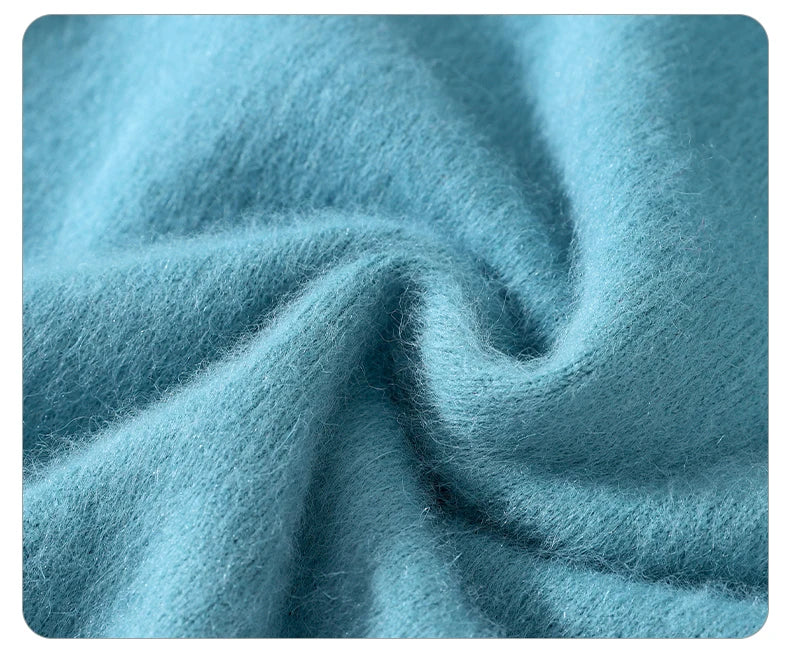 Autumn And Winter New 100% Mink Cashmere Sweater Ladies' High Lapel Solid Color Padded Pullover Wool Knitted Bottoming Shirt