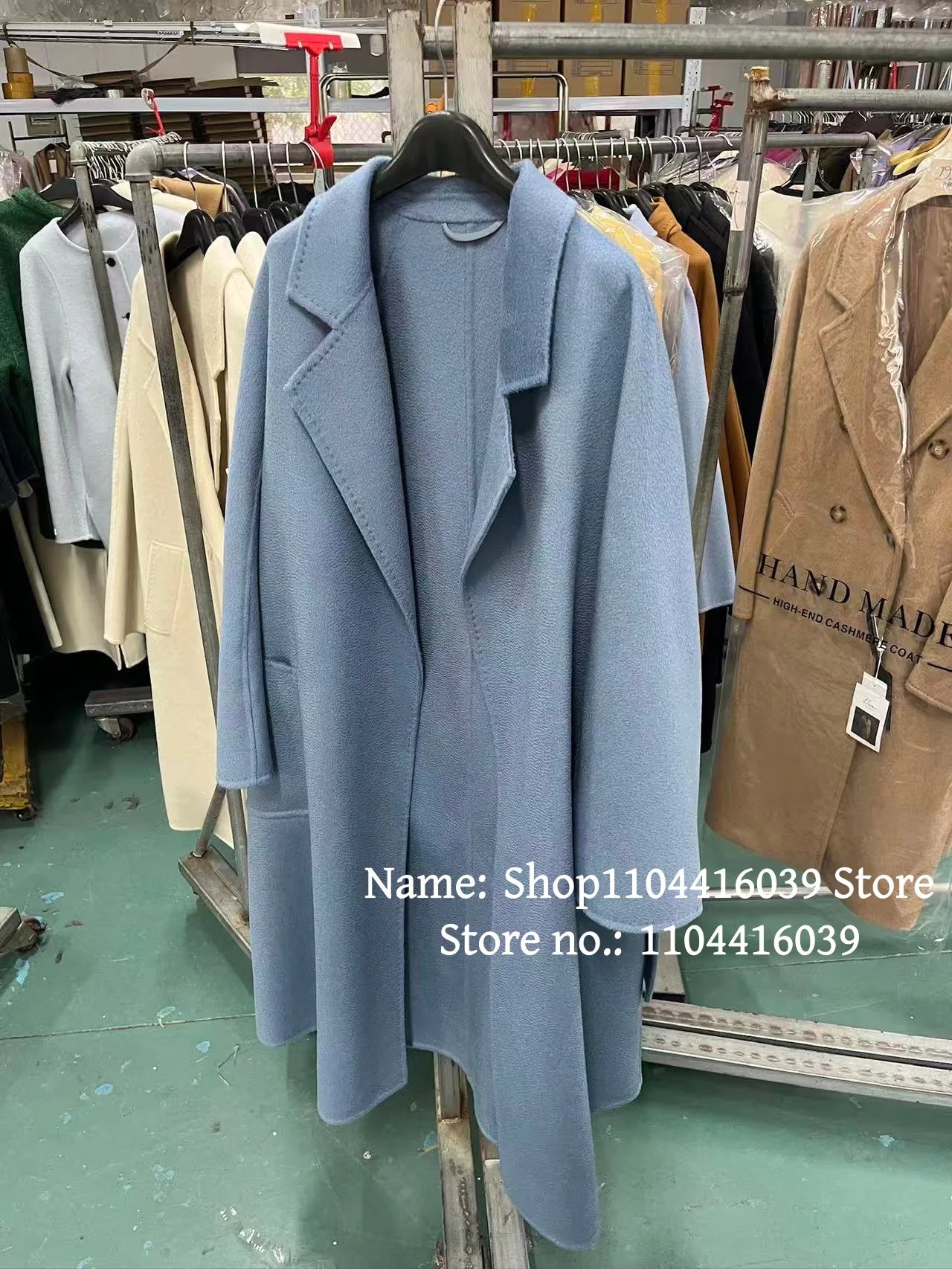 SPECIAL OFFER Cashmere Coat Female Winter Mid-Length Corrugated Coat Black Wool Coat Woman Autumn New Casual Fashion Beige Coat