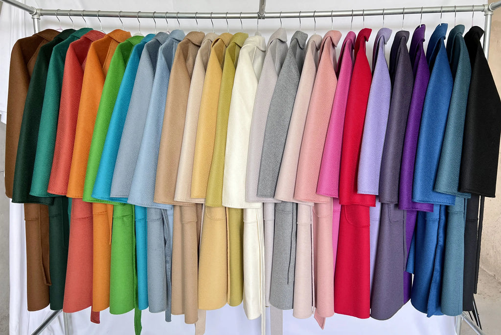 SPECIAL OFFER Cashmere Coat Female Winter Mid-Length Corrugated Coat Black Wool Coat Woman Autumn New Casual Fashion Beige Coat