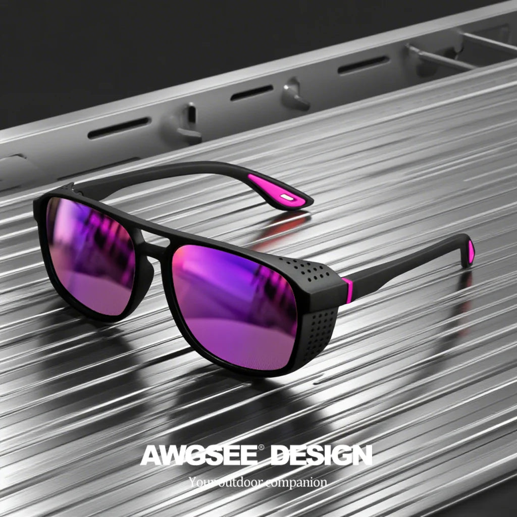 Professional Sports Sunglasses - Polarized Windproof UV400 for Cycling Running Outdoor Enthusiasts UV400