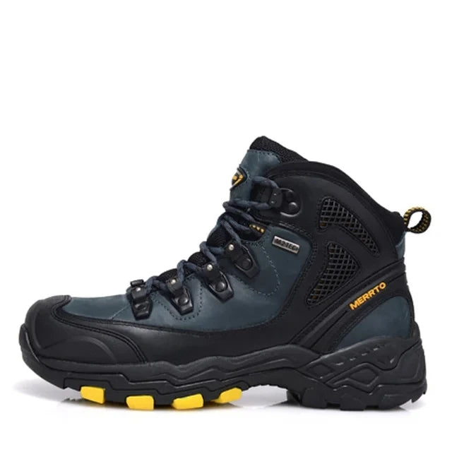 MERRTO Cowhide Outdoor Men Hiking Shoes Trekking Hunting women Tourism Mountain Breathable Climbing Sneakers Tactical boots