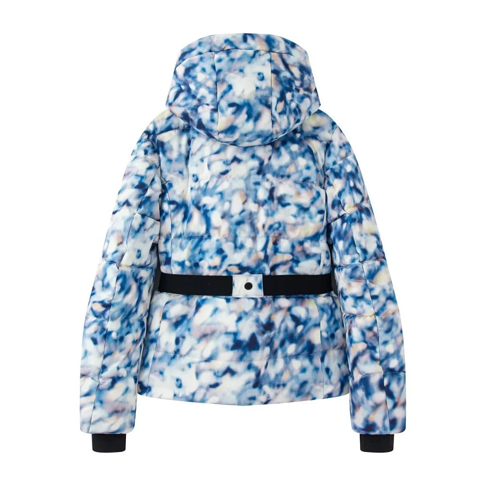 women's warm skiing series waist down cotton jacket winter new hooded slim fit jacket jacket