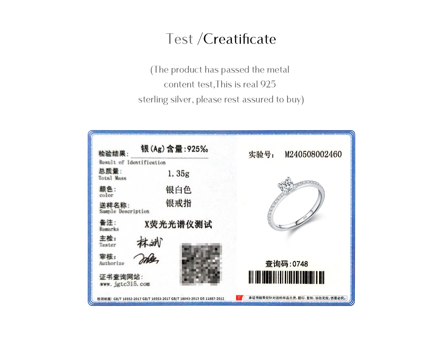 MODIAN D Color Moissanite Ring Delicate Square 925 Sterling Silver Lab Diamond Ring For Women Wedding Statement Jewelry