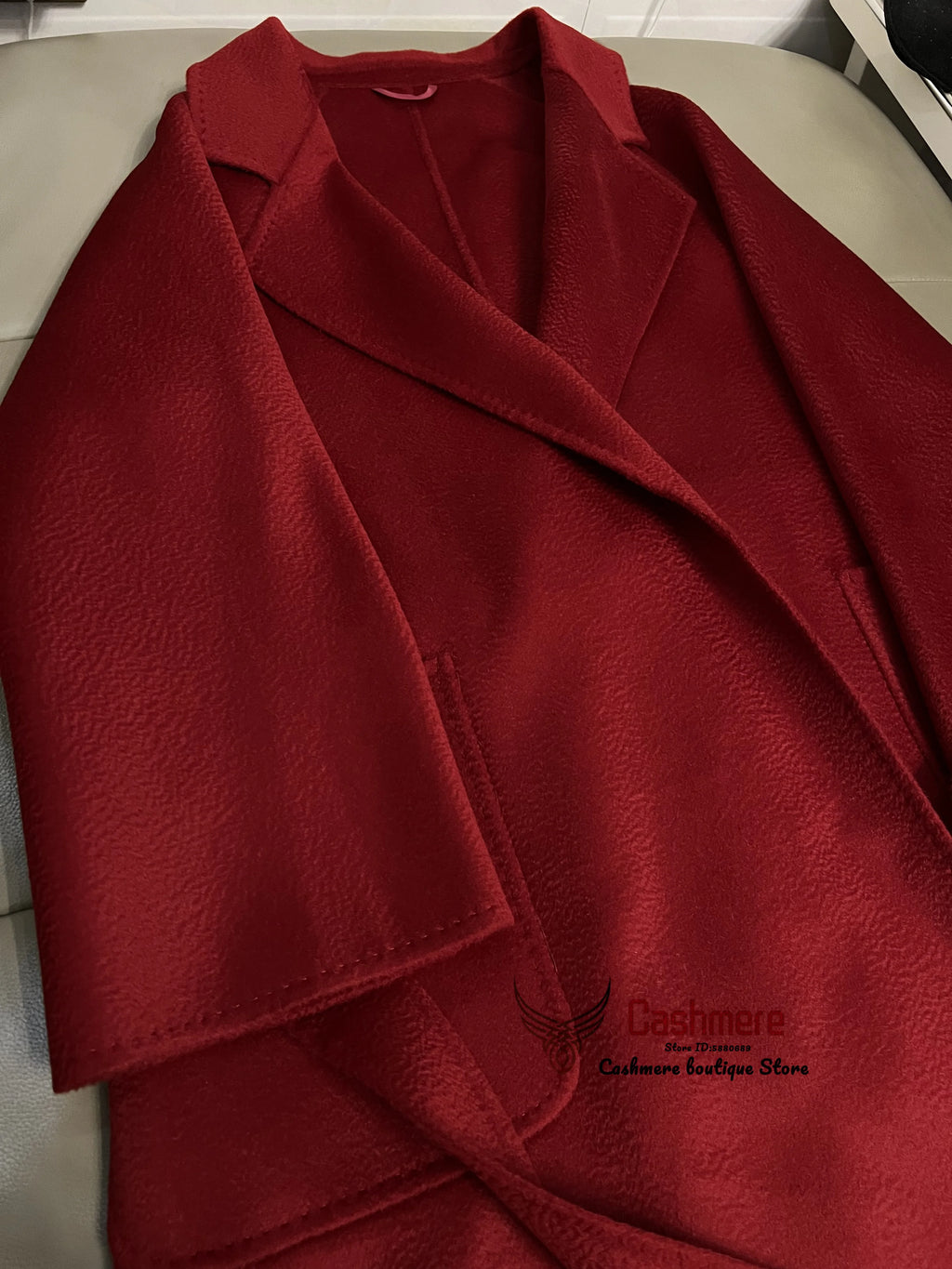 SPECIAL OFFER Cashmere Coat Female Winter Mid-Length Corrugated Coat Black Wool Coat Woman Autumn New Casual Fashion Beige Coat