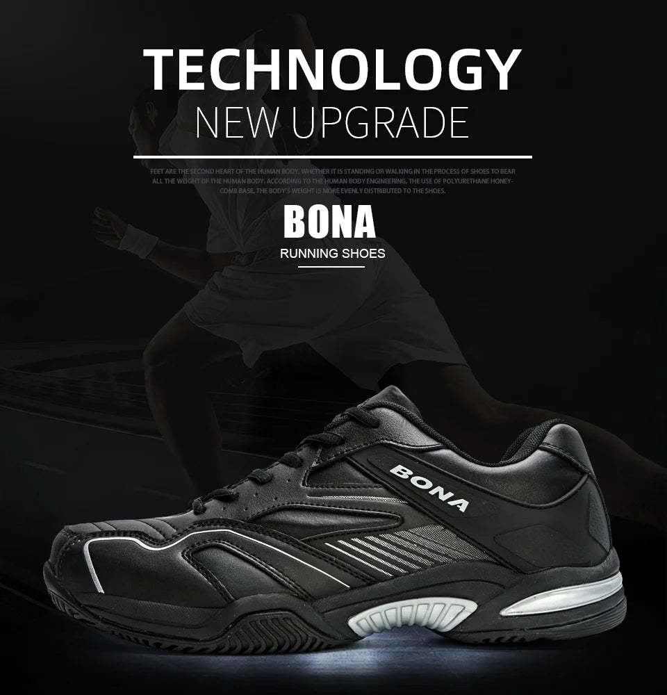 BONA New Designers Table Tennis Shoes Men Indoor Sports Shoes Badminton Sneakers Breathable Sport Footwear Mansculino Comfy