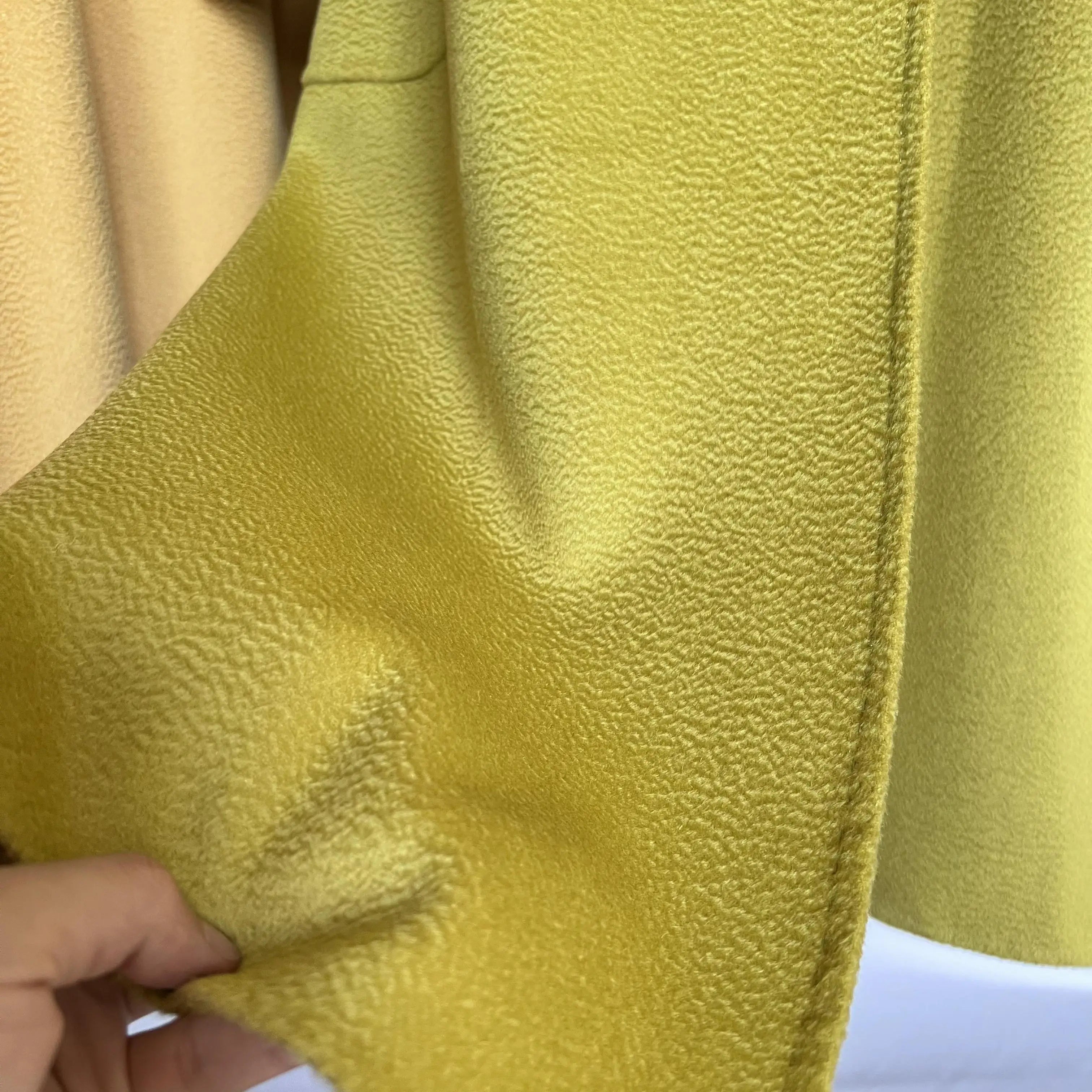 SPECIAL OFFER Cashmere Coat Female Winter Mid-Length Corrugated Coat Black Wool Coat Woman Autumn New Casual Fashion Beige Coat