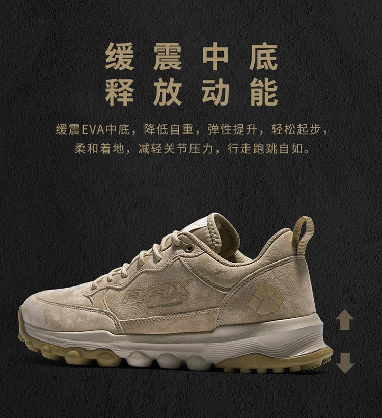 Rax Men's trekking shoes Women's army green trekking boots Breathable mountain climbing camping outdoor sports hunting walking s