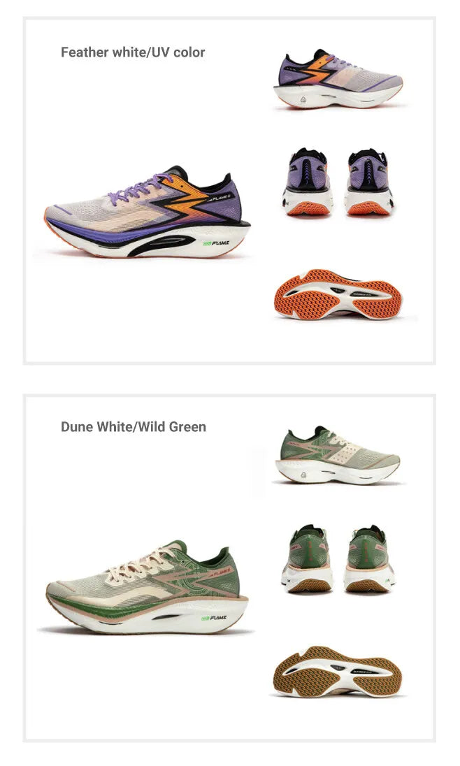 361 Degrees NEW Flame 3.0 Men Running Shoes Marathon Carbon Plate Racing Breathable Cushioning Non-Slip Sneakers Male 672412207