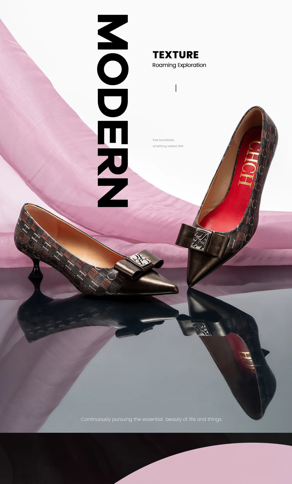 CHCH Women's High Heels Winter Anti Velvet Women's Shoes Business Dinner Black Heels 5cm