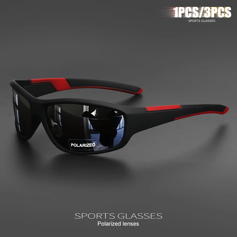 1PCS/3PCS Polarized Sport Sunglasses Men women Outdoor Unbreakable frame for Running, Fishing, Driving Goggles