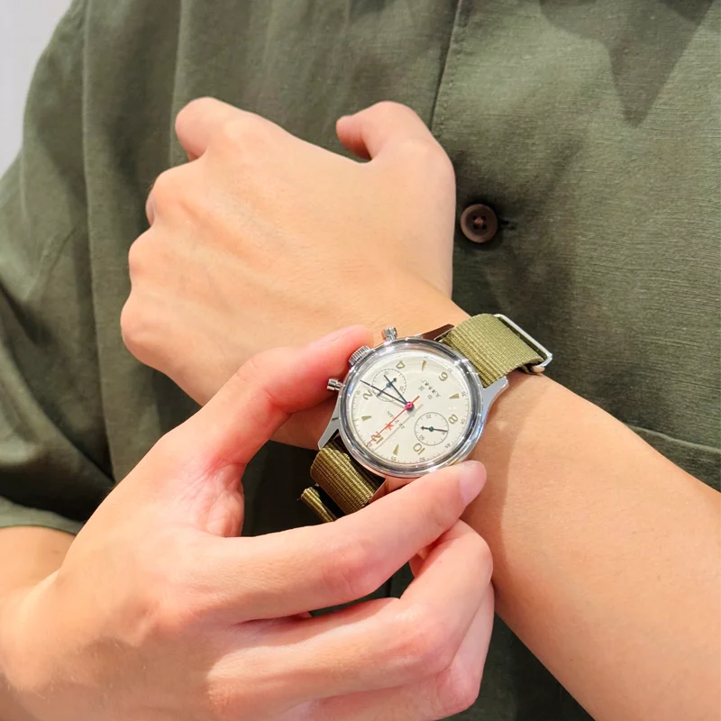 Seagull 1963 International Edition Men's Mechanical Watch Pilot Clock ST1901 Retro Chronograph Wristwatch Air Force Aviation New