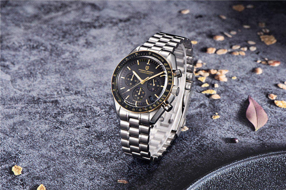 PAGANI DESIGN 2025 New Men's Watches Top Luxury Quartz Watch For Men Auto Date Speed Chronograph AR Sapphire Mirror Wrist watch