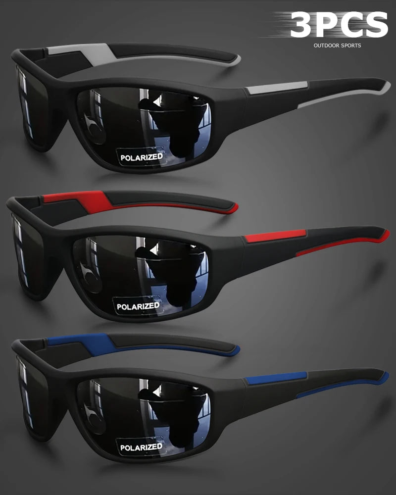 1PCS/3PCS Polarized Sport Sunglasses Men women Outdoor Unbreakable frame for Running, Fishing, Driving Goggles