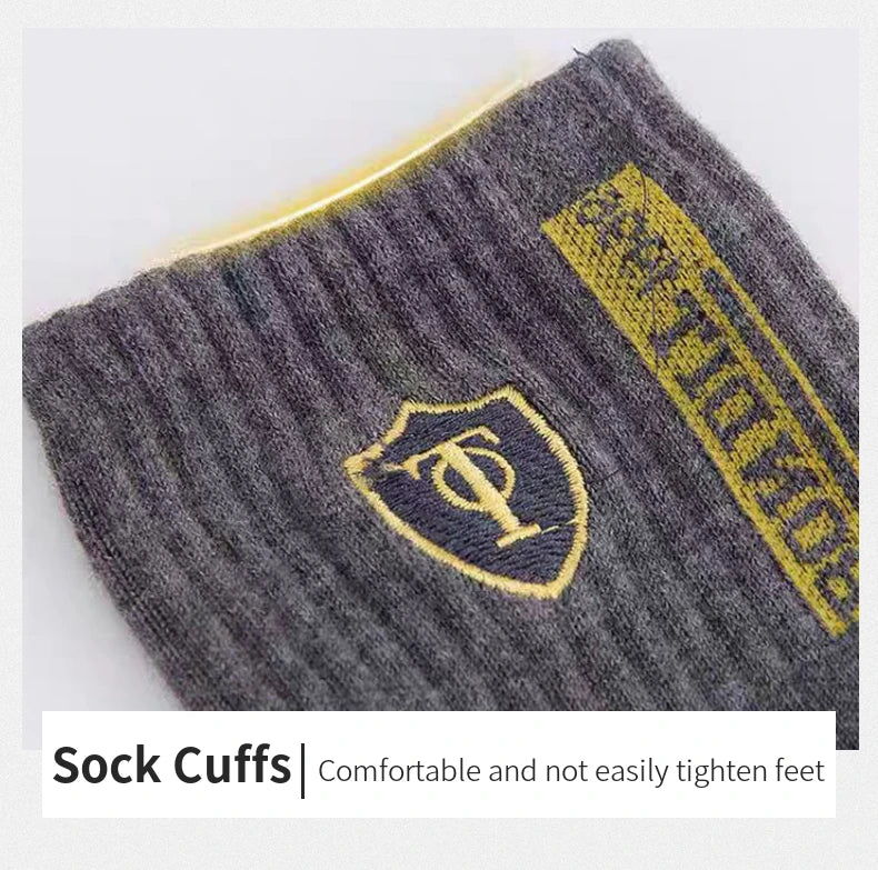 5 Pairs of Autumn and Winter MEN'S Sports Socks for Summer Leisure, Sweat Wicking, Lightweight and Breathable Basketball Socks