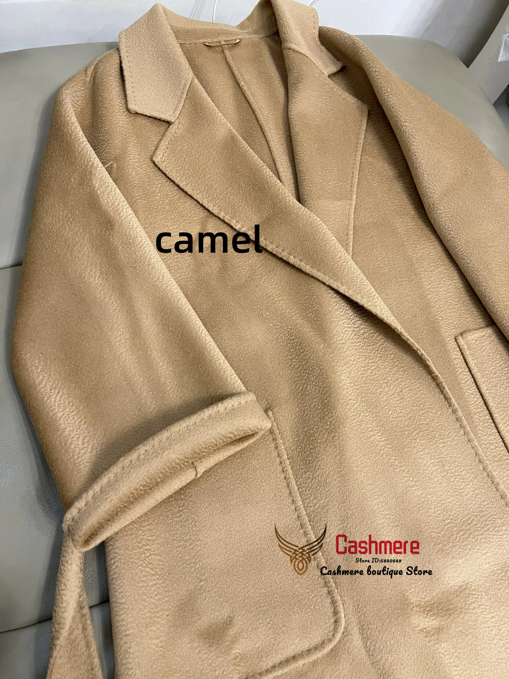 SPECIAL OFFER Cashmere Coat Female Winter Mid-Length Corrugated Coat Black Wool Coat Woman Autumn New Casual Fashion Beige Coat